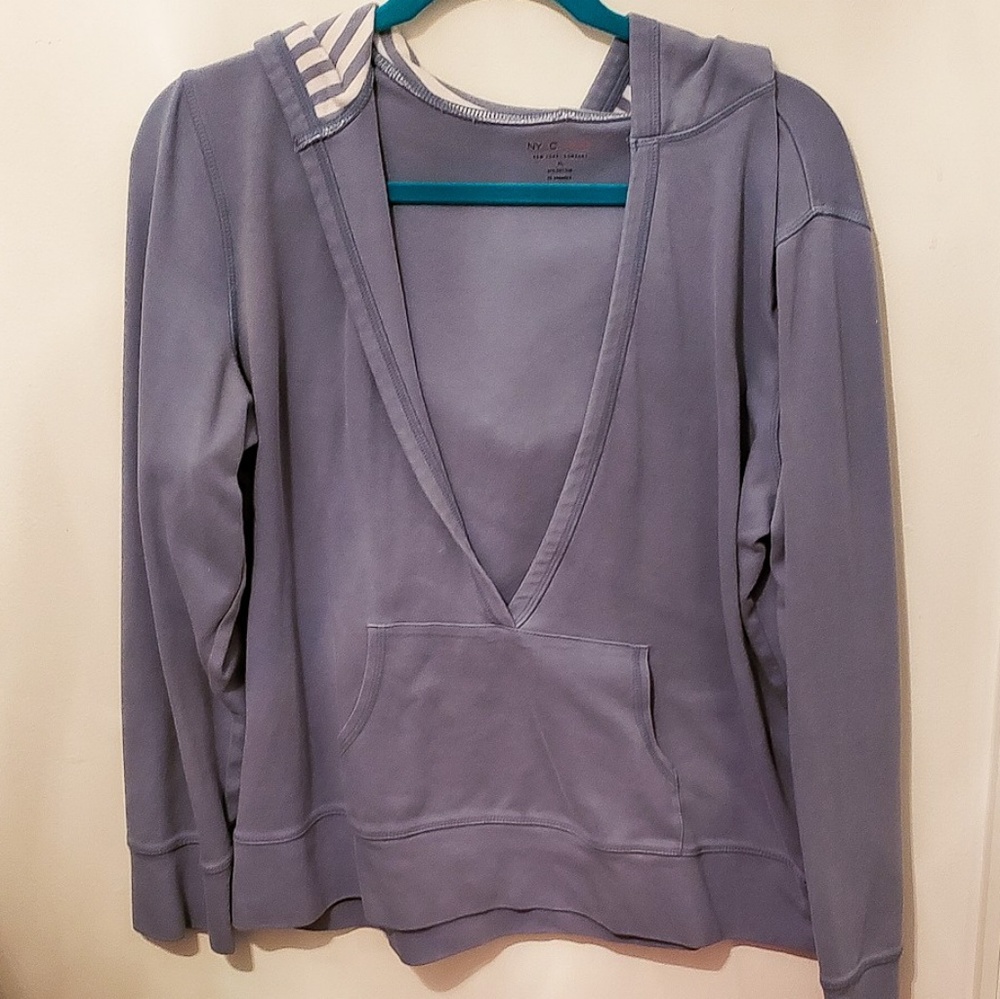 NY&Co Deep V-neck Hoodie